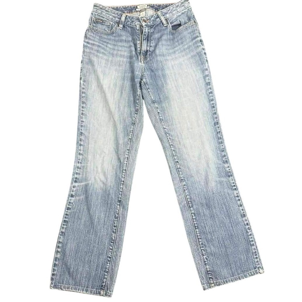 L.L.Bean Classic Fit Jeans Women's 6 Regular Straight Leg Faded Wash Classic Fit